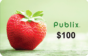 win a $100 gift card from Publix, Winn Dixie or Amazon